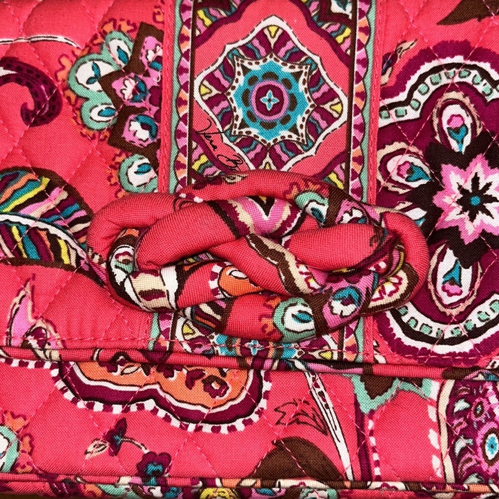 Vera Bradley Call me Coral purse clutch retired print - Picture 3 of 5